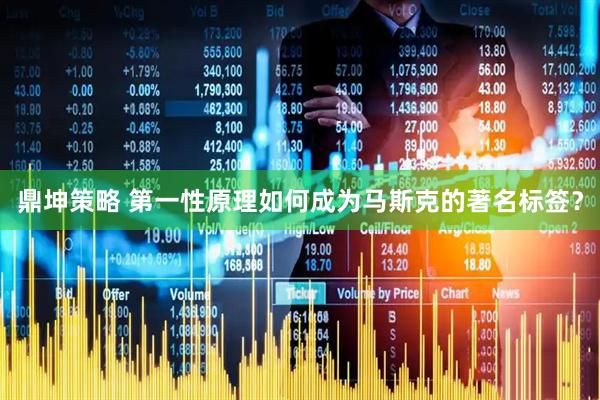 鼎坤策略 第一性原理如何成为马斯克的著名标签？